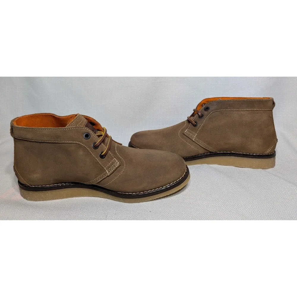 Wolverine 1883 Julian Plain Chukka Boot Mens 7M Taupe Suede Lace Up Shoes rugged